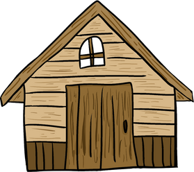 Wooden Hut Illustration